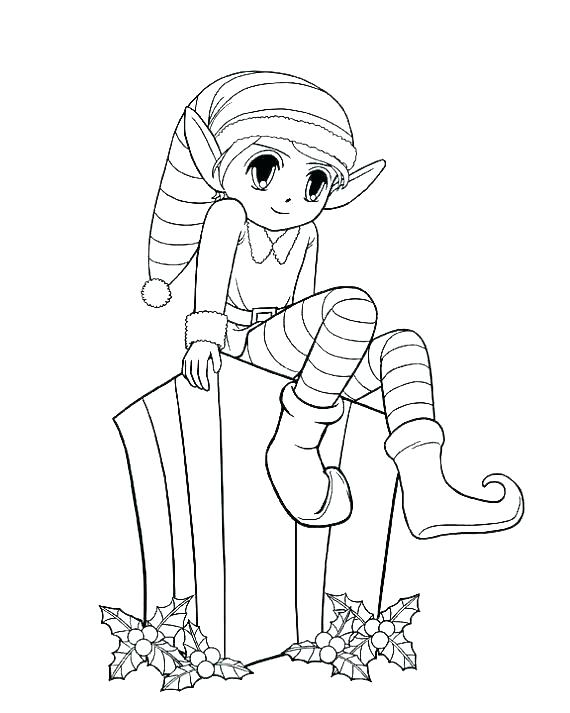 570x713 Elf Printable Coloring Pages Elf Coloring Pages Printable