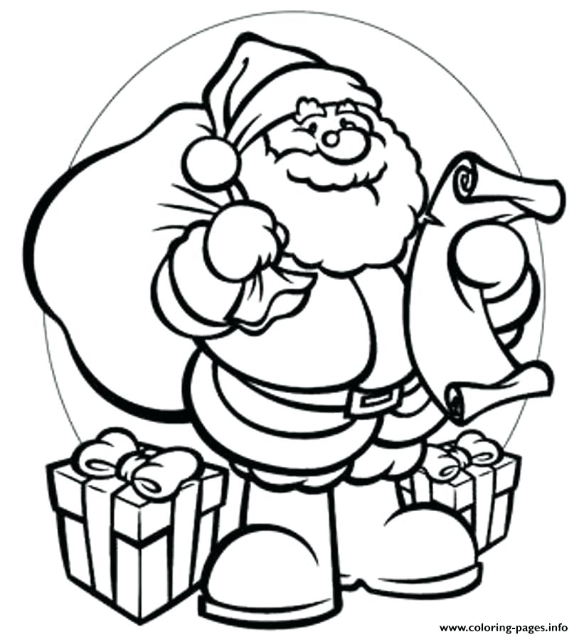 814x896 Coloring Page Santa Gifts Coloring Pages Printable Santa Elves