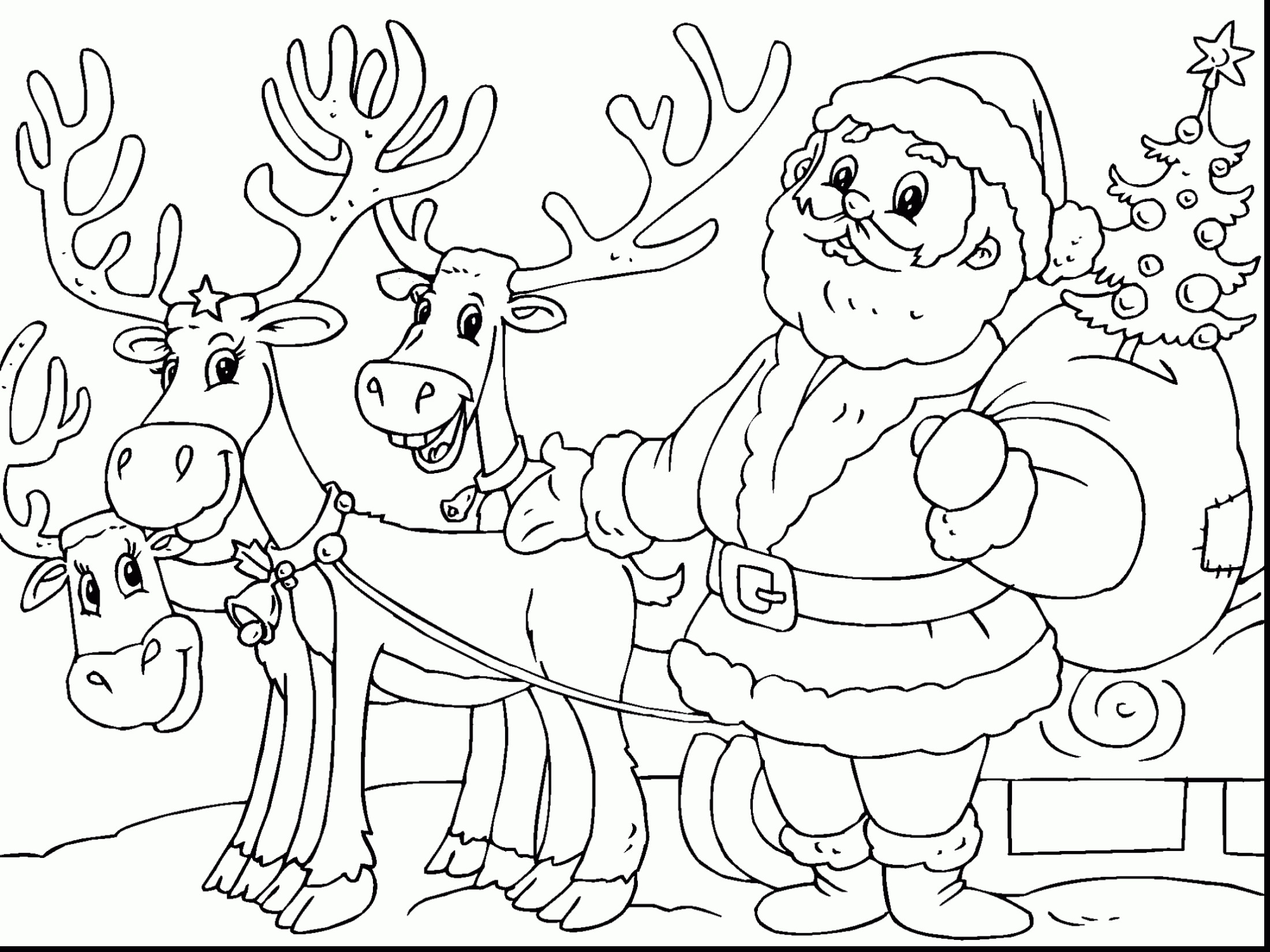 2200x1650 New Reindeer Coloring Pages Gallery Printable Coloring Sheet
