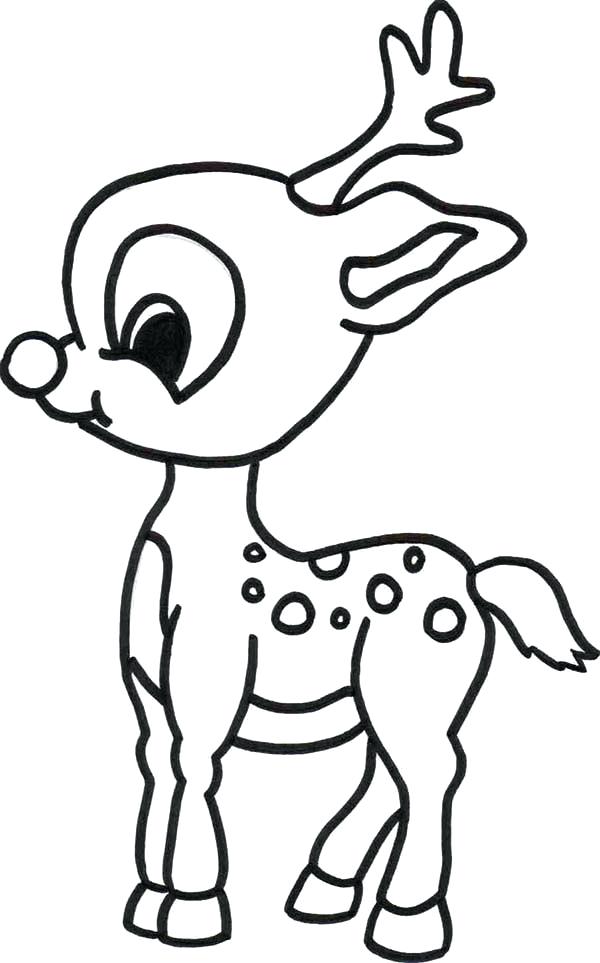 600x963 Reindeer Coloring Pages 9 Crafts And Santa Reindeer Coloring Pages