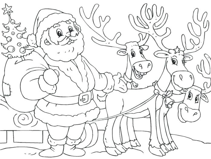 698x527 Santa Claus Coloring Pages