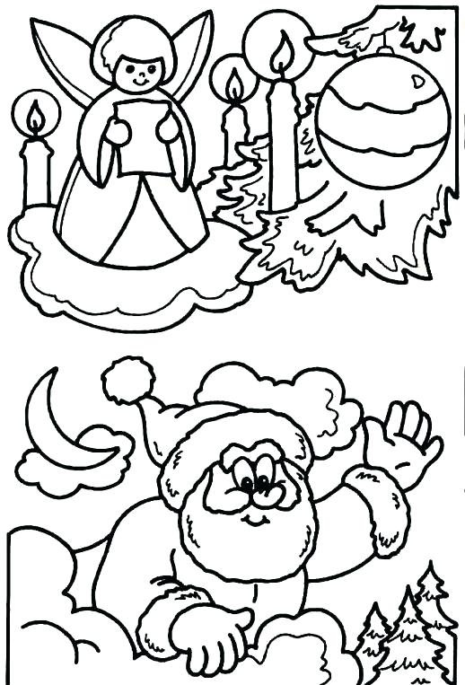 518x763 Coloring Page Santa Coloring Pages Frightened Tree And Coloring