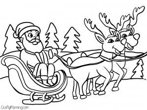 300x225 Free Printable Christmas Coloring Pages For Kids