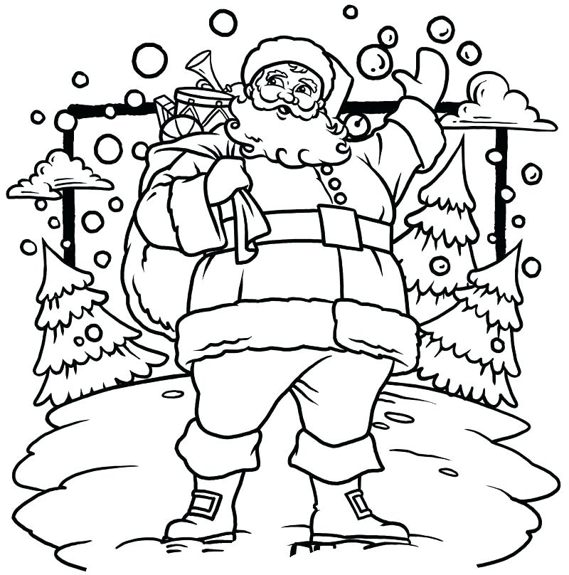 800x808 Christmas Coloring Pages Of Santa S S Christmas Santa Claus