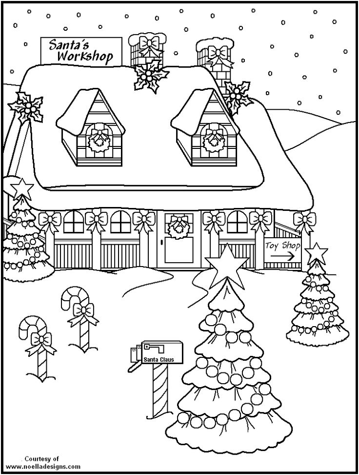736x973 Christmas Workshop Coloring Sheets 53 Best Coloring Contest Images