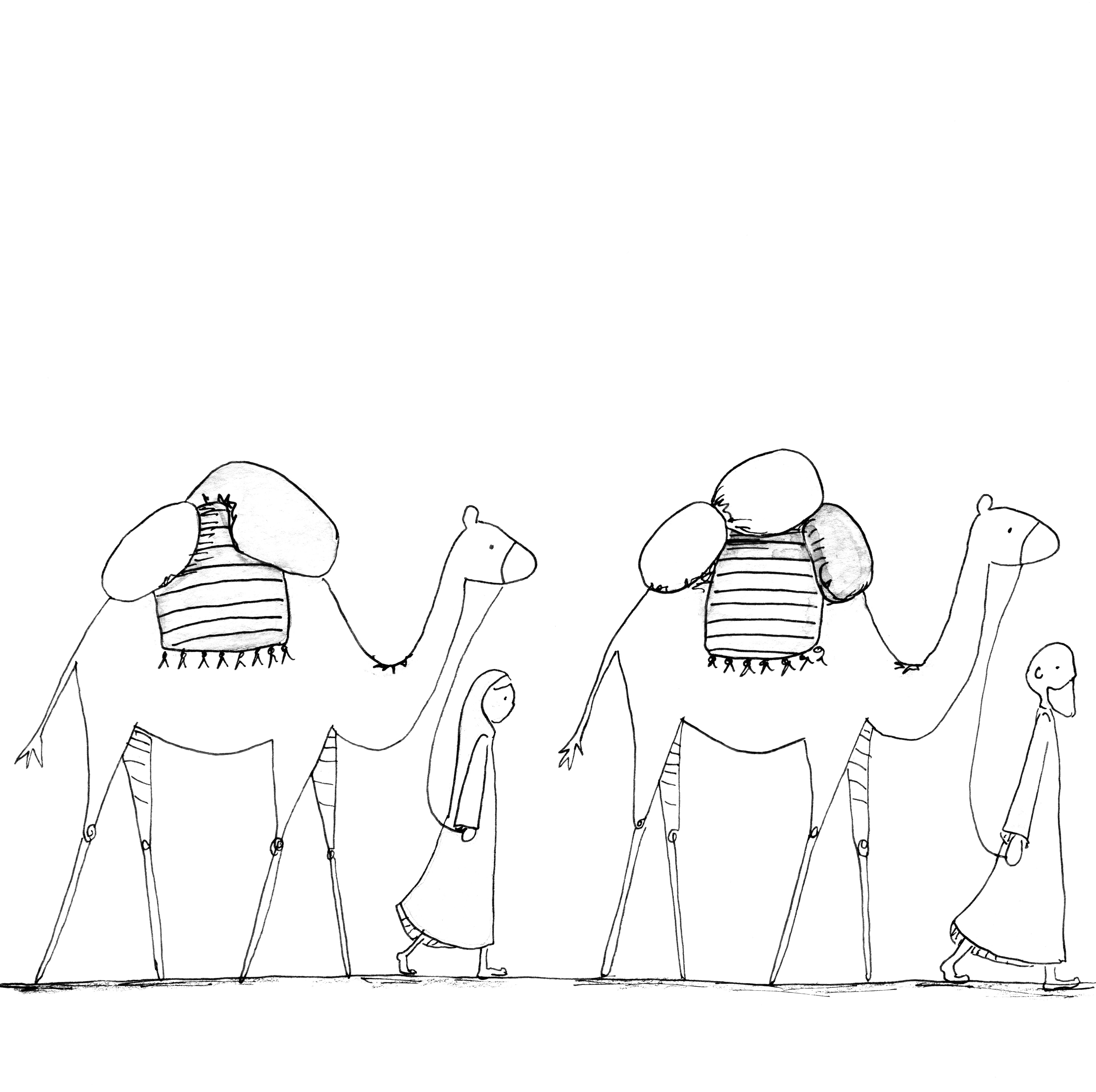 4841x4822 Abraham And Sarah Coloring Pages