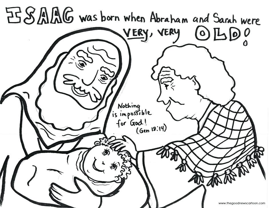 940x726 Abraham And Sarah Coloring Pages And Have Baby Coloring Page