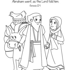 268x268 Free Bible Coloring Pages Abraham And Sarah Archives