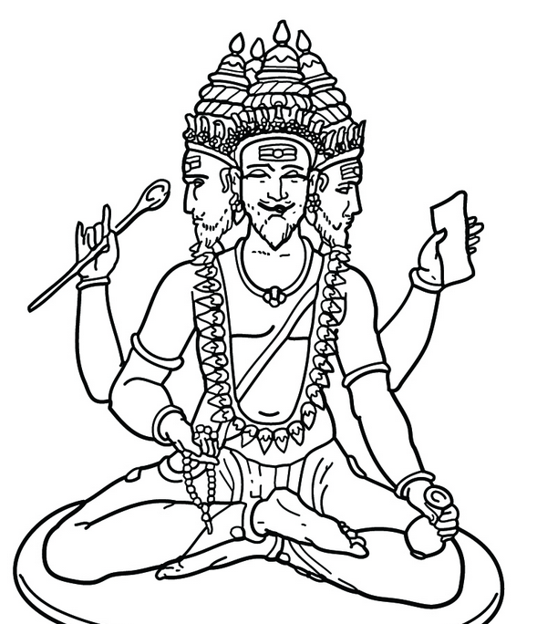 Saraswati Coloring Pages