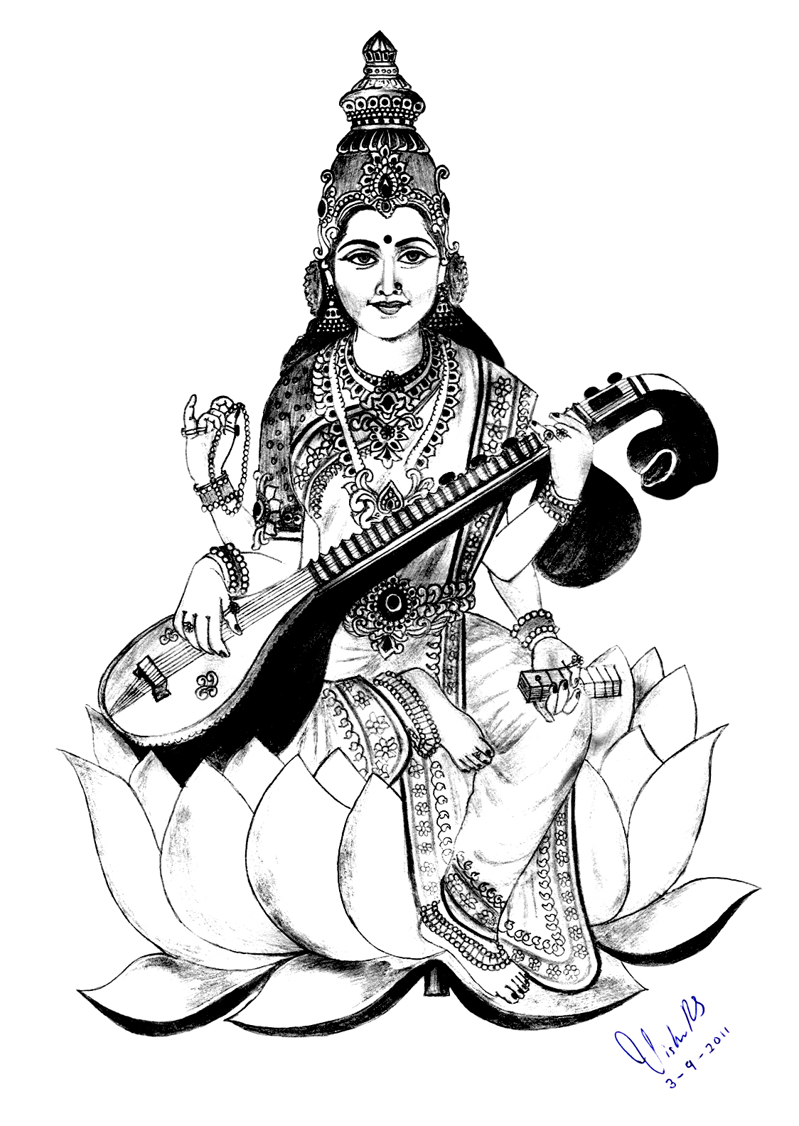1124x1584 India Saraswati 2