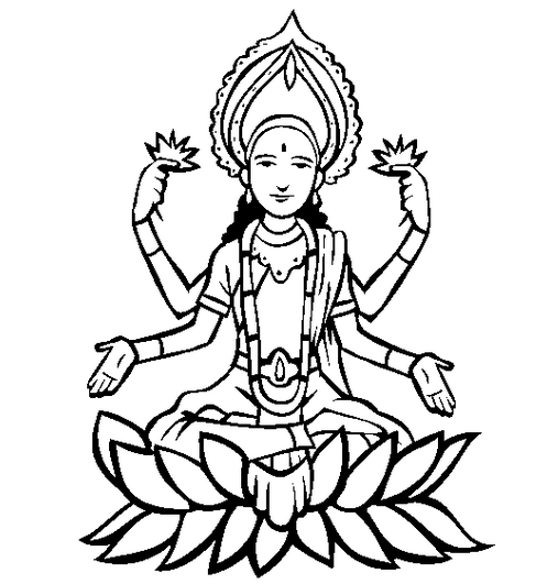 507x531 Lakshmi Coloring Page Amp Coloring Book