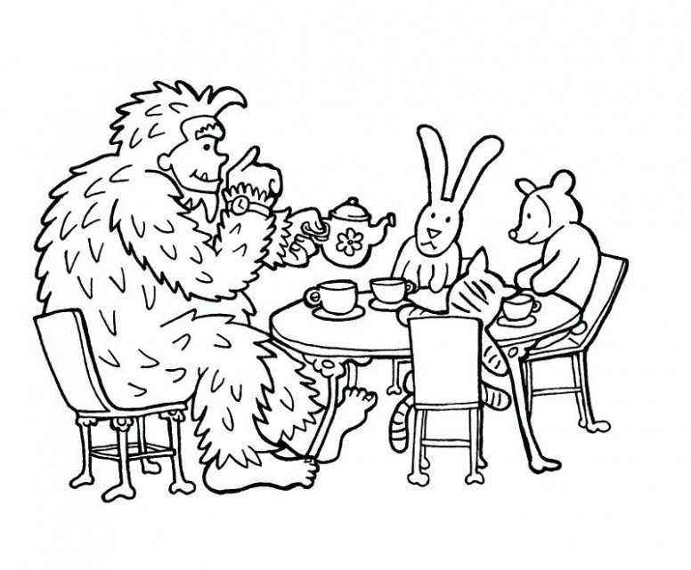 776x641 Bigfoot Coloring Page Coloring Pages Finding Bigfoot Coloring