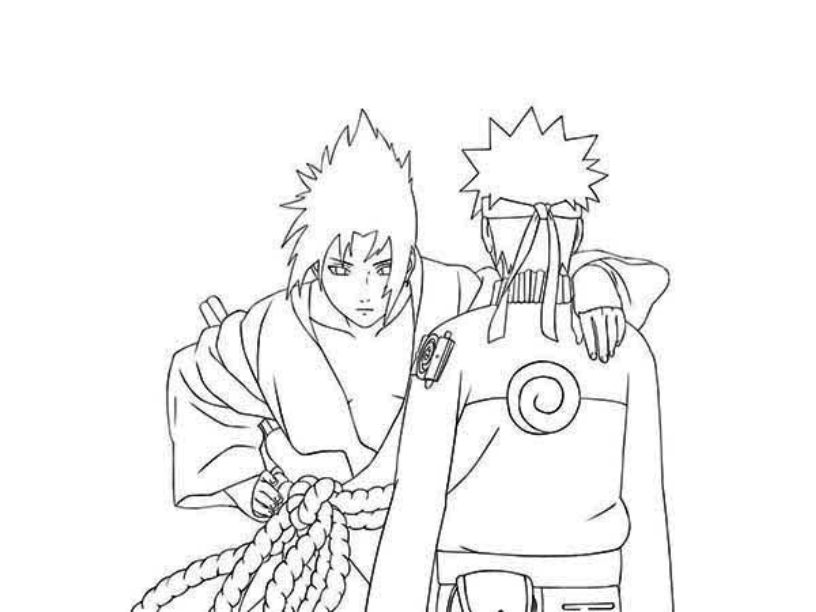 816x612 Naruto Vs Sasuke Coloring Pages Coloring Pages Engaging Sasuke