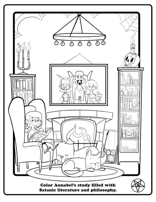 Satanic Coloring Book Printable Coloring Page 500x647 Satanic Coloring Book Printable Coloring Page