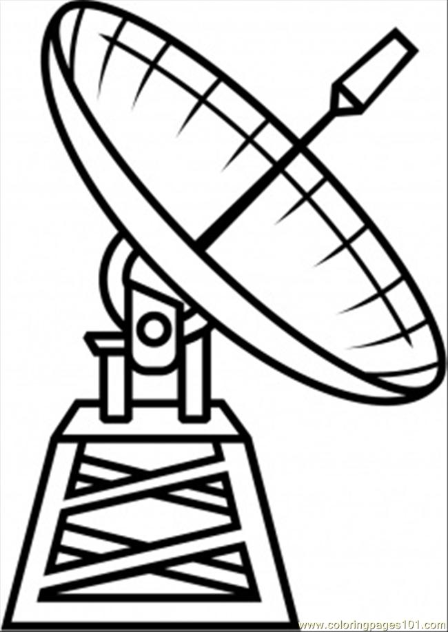 650x917 Satellite Coloring Page