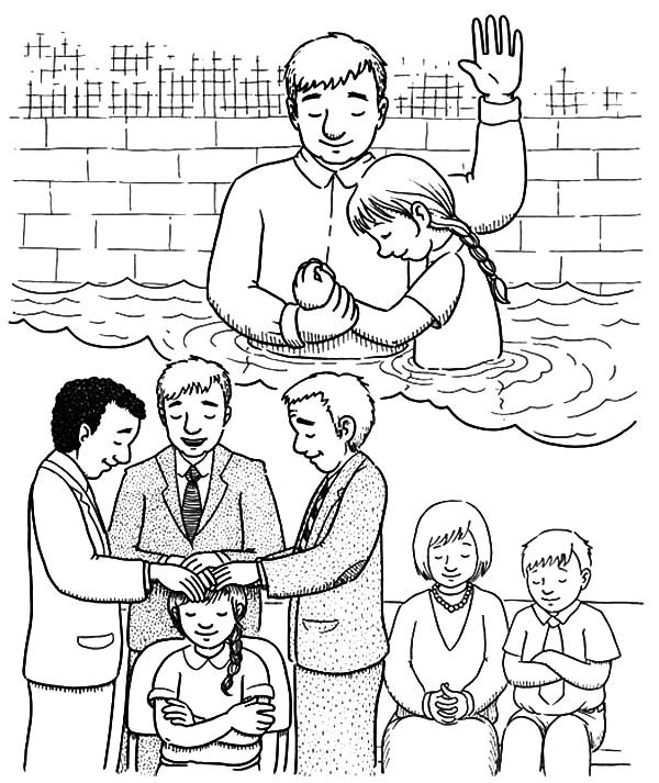 600x713 Admission And Adoption Baptism Coloring Pages Best Place To Col