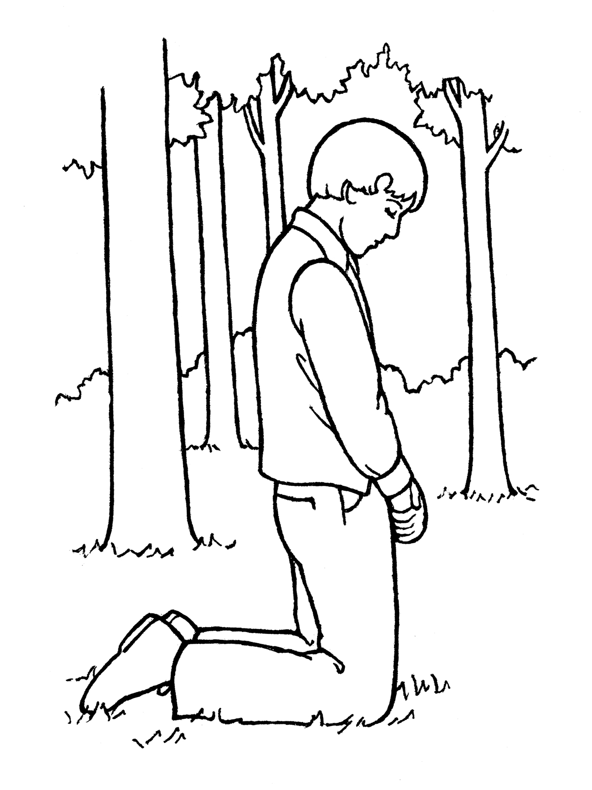 Suddenly Joseph Smith First Vision Coloring Page Nursery Manual 91 1200x1600 Suddenly Joseph Smith First Vision Coloring Page Nursery Manual 91