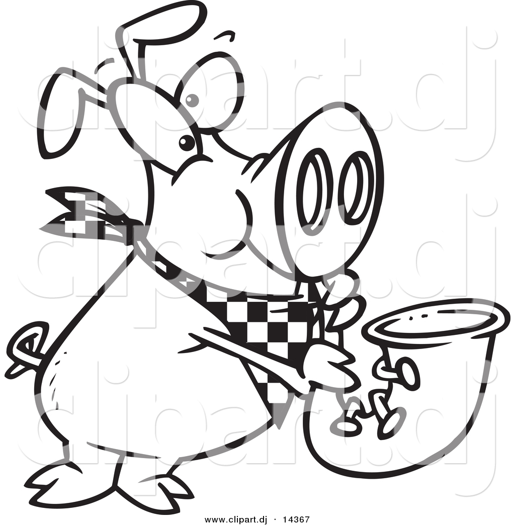 Vector Of Cartoon Pig Playing A Saxophone 1024x1044 Vector Of Cartoon Pig Playing A Saxophone