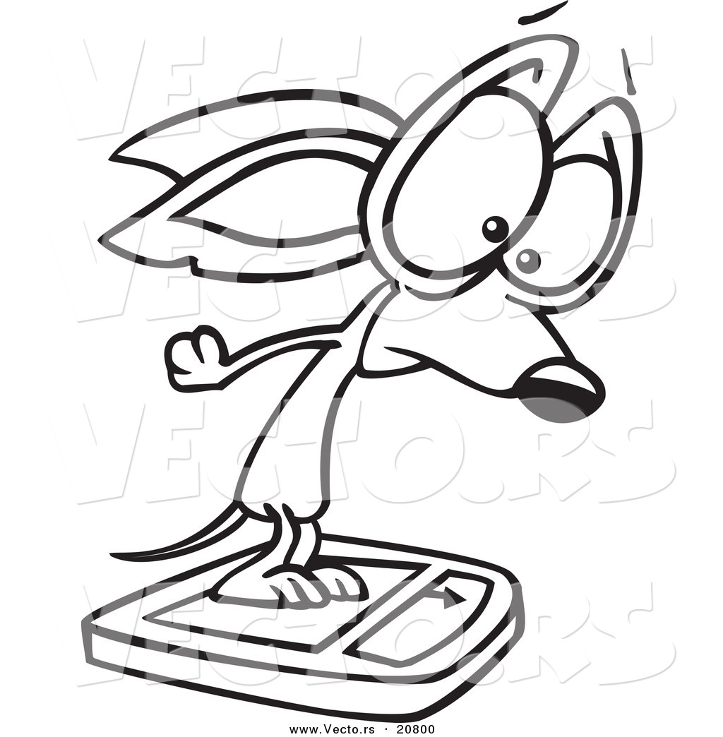 Vector Of A Cartoon Chihuahua On A Scale 1024x1044 Vector Of A Cartoon Chihuahua On A Scale
