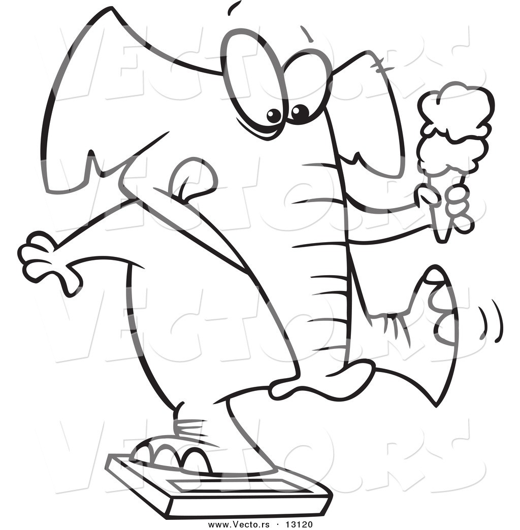 Vector Of A Cartoon Chubby Elephant Holding An Ice Cream Cone 1024x1044 Vector Of A Cartoon Chubby Elephant Holding An Ice Cream Cone