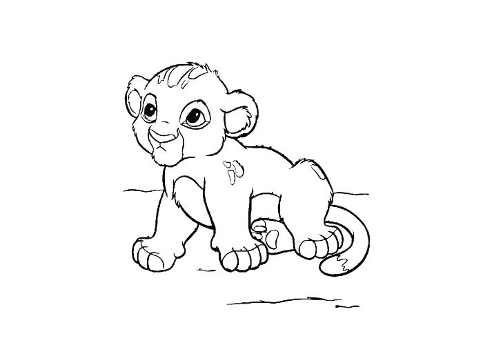 700x500 Lion King Coloring Pages Free Online Scar Page Book Hyena Baby