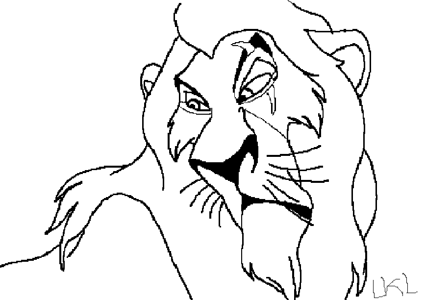 867x612 Lion King Scar Coloring Pages