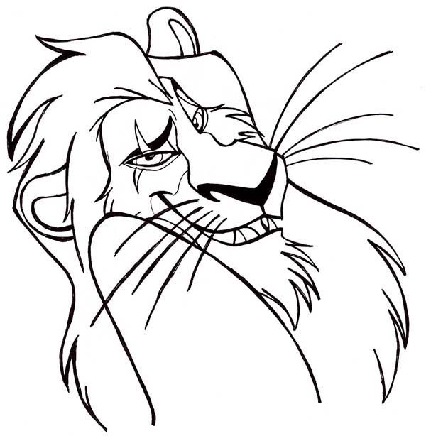 600x614 The Evil Scar The Lion King Coloring Page.jpg Coloring