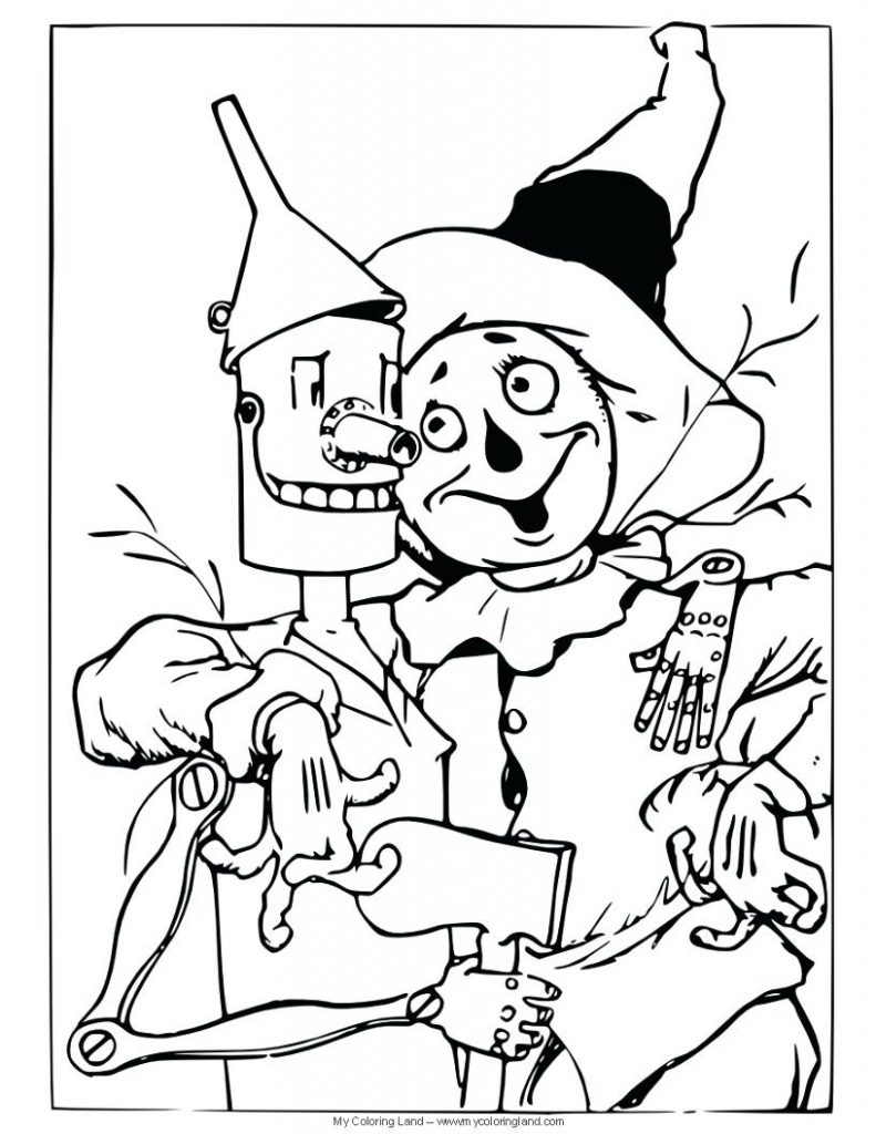 791x1024 Easy Scarecrow Coloring Page Free Terrific Fall Harvest Pages