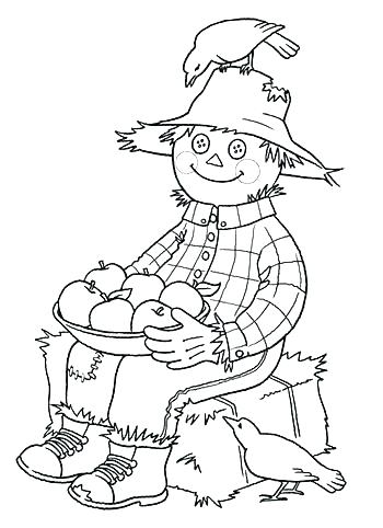 Scarecrow Coloring Pages Scarecrow Color Pages The Pooh Becomes 350x482 Scarecrow Coloring Pages Scarecrow Color Pages The Pooh Becomes