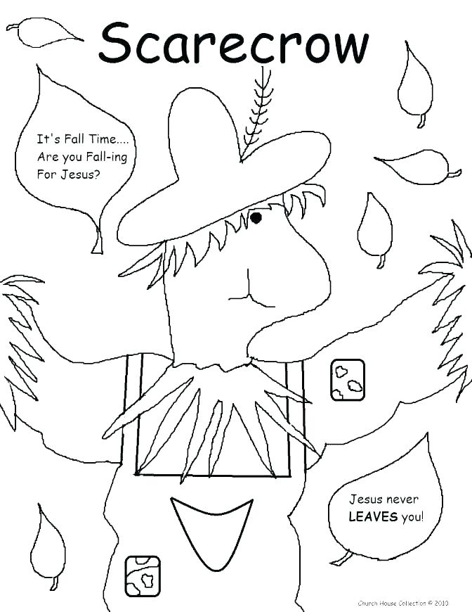 Scarecrow Coloring Pages 672x870 Scarecrow Coloring Pages