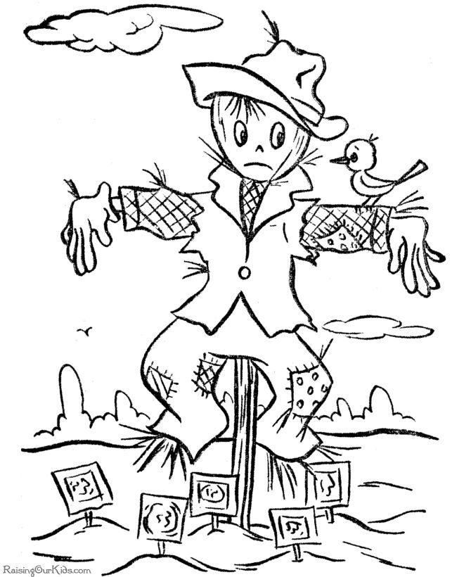 670x820 197 Best Scarecrow Designs Images On Coloring Sheets