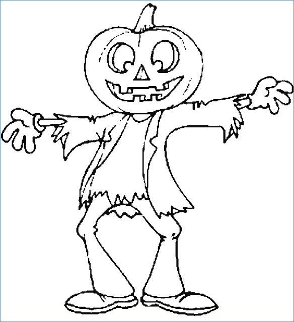 Halloween Coloring Pages Scarecrow 584x640 Halloween Coloring Pages Scarecrow