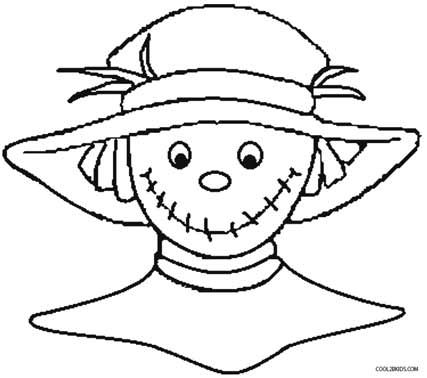 Printable Scarecrow Coloring Pages For Kids Cool2bkids 427x378 Printable Scarecrow Coloring Pages For Kids Cool2bkids