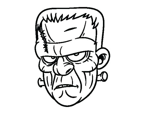 Frankenstein Coloring Pages Coloring Page Face Coloring Page 600x470 Frankenstein Coloring Pages Coloring Page Face Coloring Page