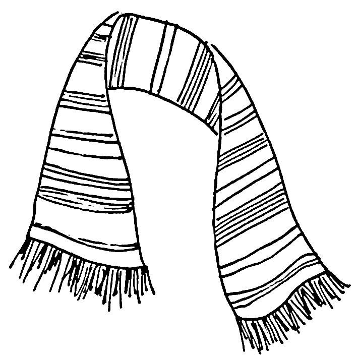 708x706 Scarf Coloring Page 17 Scarf Coloring Pages Best Photos Of Scarf