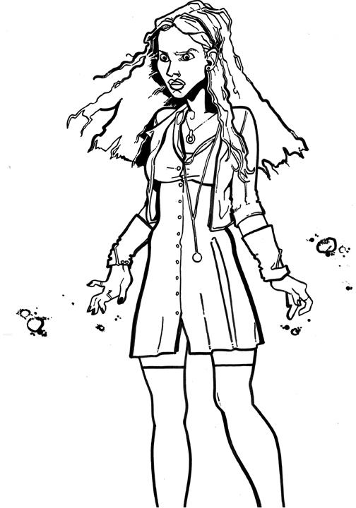 Scarlet Witch, Colouring Page By Crow29803 504x720 Scarlet Witch, Colouring Page By Crow29803