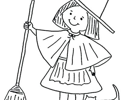 Witch Coloring Page 440x330 Witch Coloring Page
