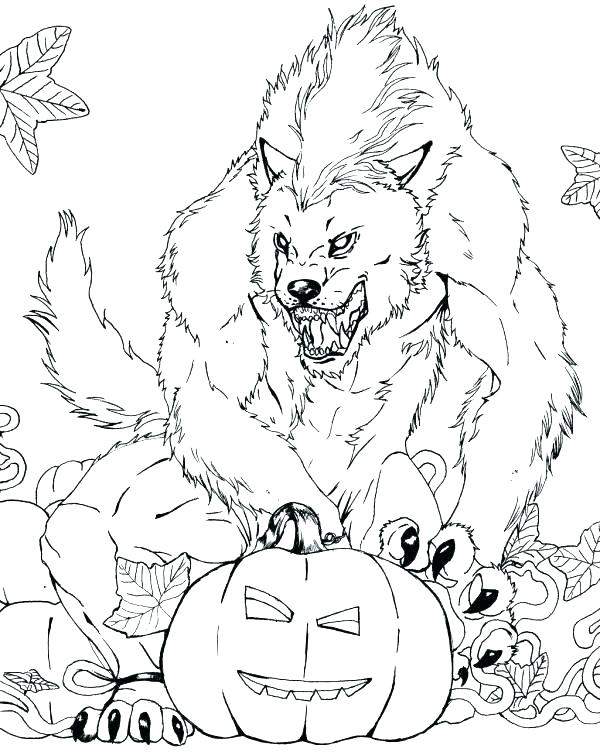600x752 Scary Halloween Printable Coloring Pages Scary Coloring Pages