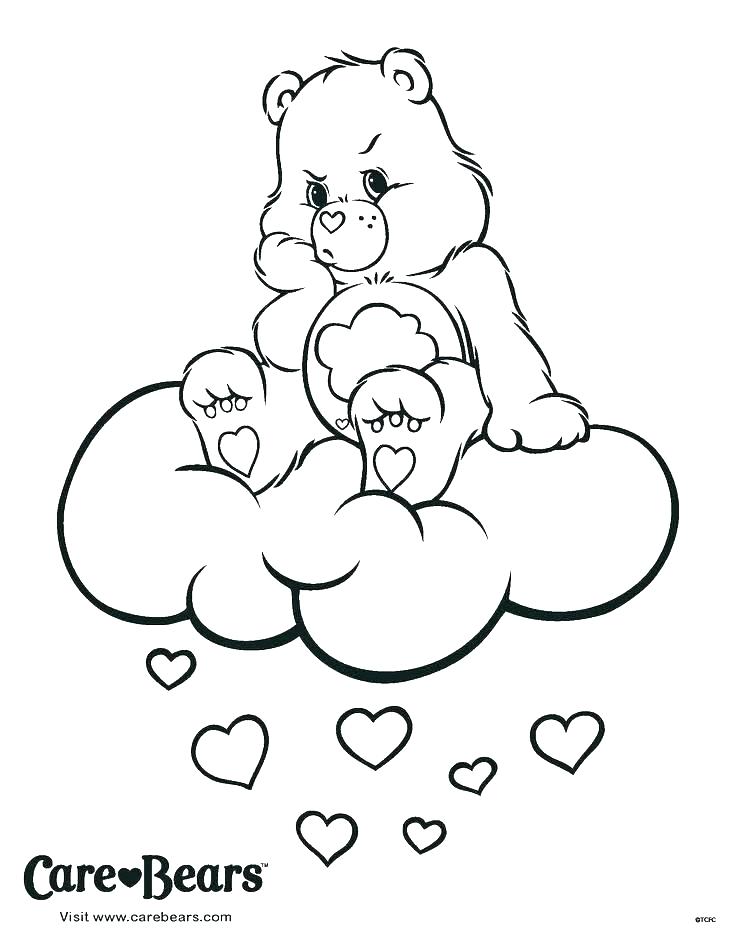 Carebear Coloring Pages Scare Up Some Fun Care Bears Coloring Page 736x946 Carebear Coloring Pages Scare Up Some Fun Care Bears Coloring Page