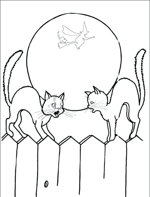 518x680 Halloween Cats Coloring Pages Coloring Pages Download Monster