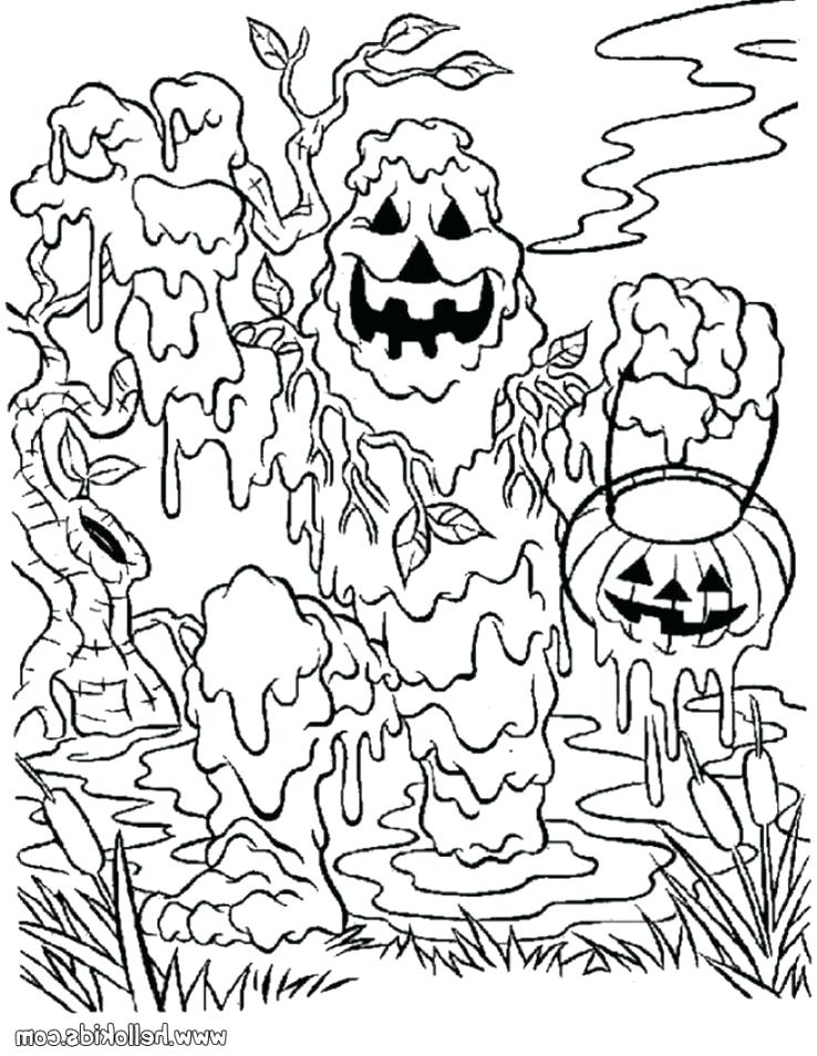 738x954 Spooky Coloring Pages