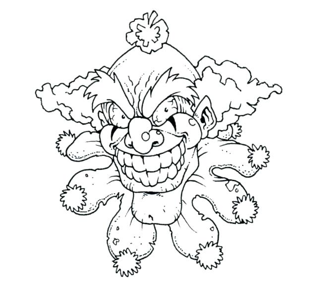 678x600 Fish Pictures To Print And Colour Scary Clown Coloring Page Fish