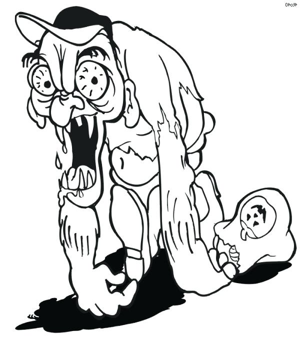 Cool Halloween Coloring Pages Scary Pictures To Color In 600x681 Cool Halloween Coloring Pages Scary Pictures To Color In