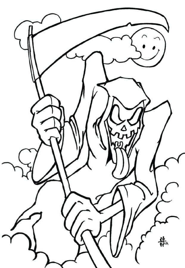 Adult Halloween Coloring Pages Scary Coloring Pages Free Coloring 621x900 Adult Halloween Coloring Pages Scary Coloring Pages Free Coloring