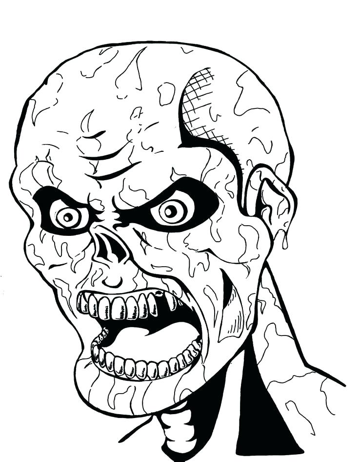 Zombie Coloring Pages Zombie Coloring Pages For Adults Scary 736x946 Zombie Coloring Pages Zombie Coloring Pages For Adults Scary