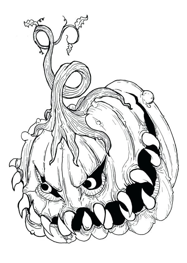 Scary Halloween Coloring Pages Spooky Halloween Coloring Pages 600x840 Scary Halloween Coloring Pages Spooky Halloween Coloring Pages