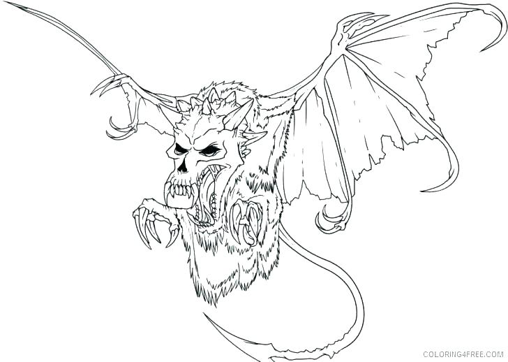 728x518 Scary Coloring Pages To Print Scary Coloring Pages To Print Scary