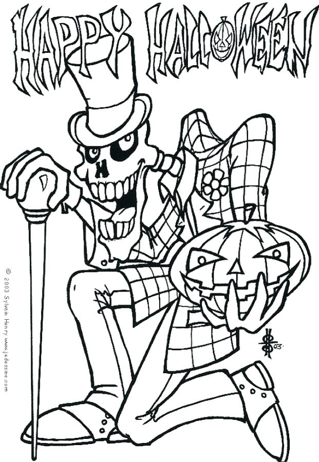 621x900 Halloween Monster Coloring Pages Monsters Have A Scary Face Faces