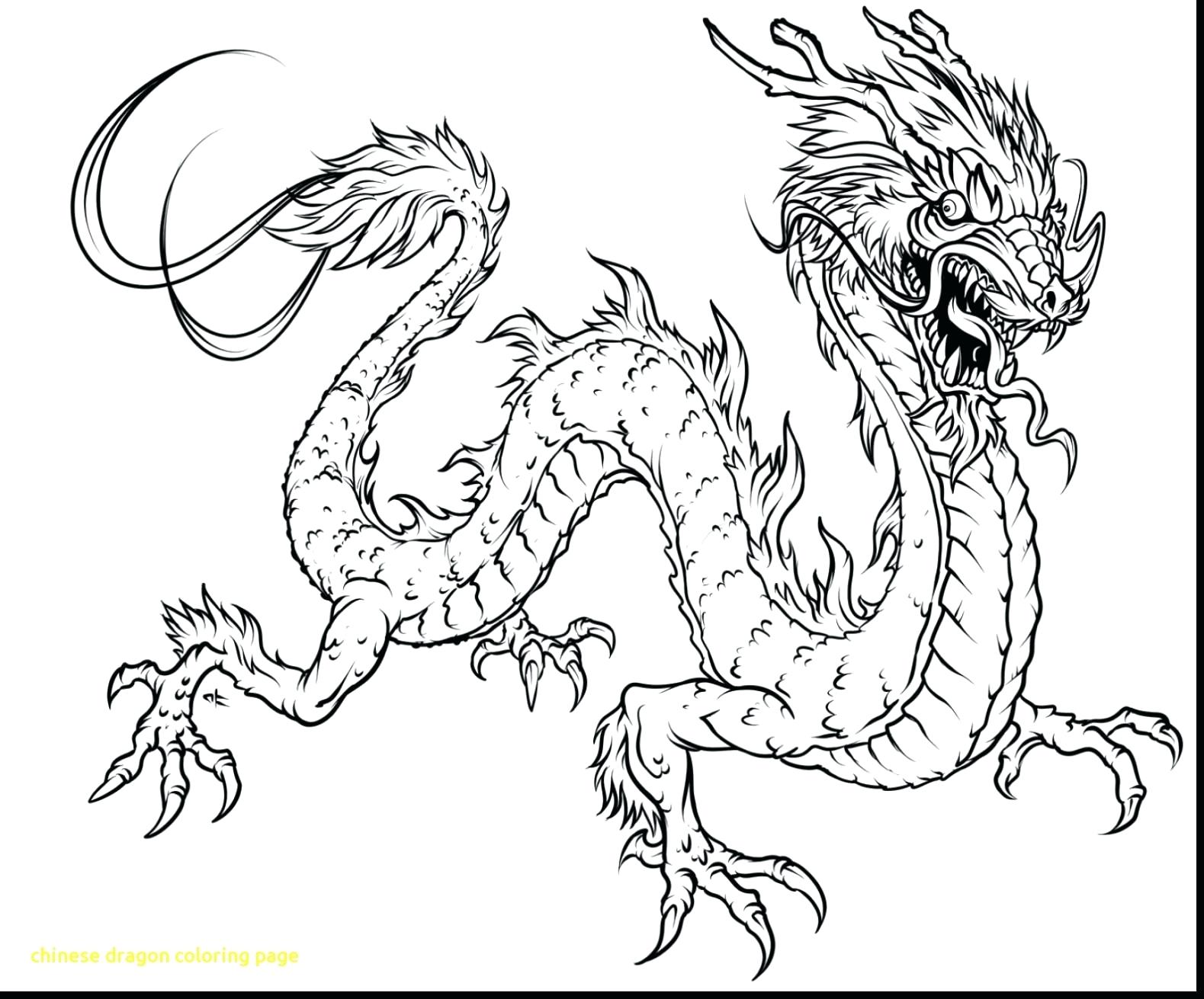 Scary Dragon Coloring Pages
