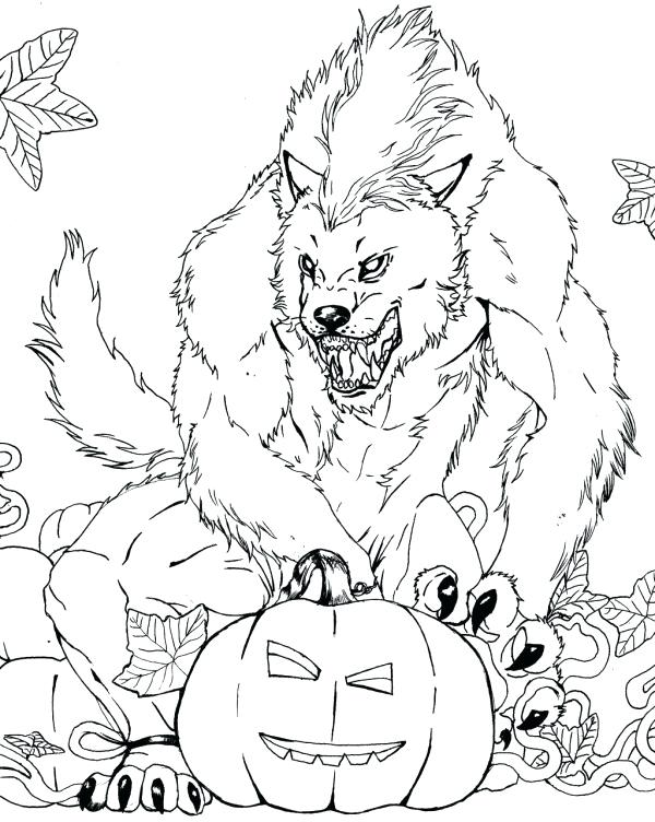 Scary Ghost Coloring Pages
